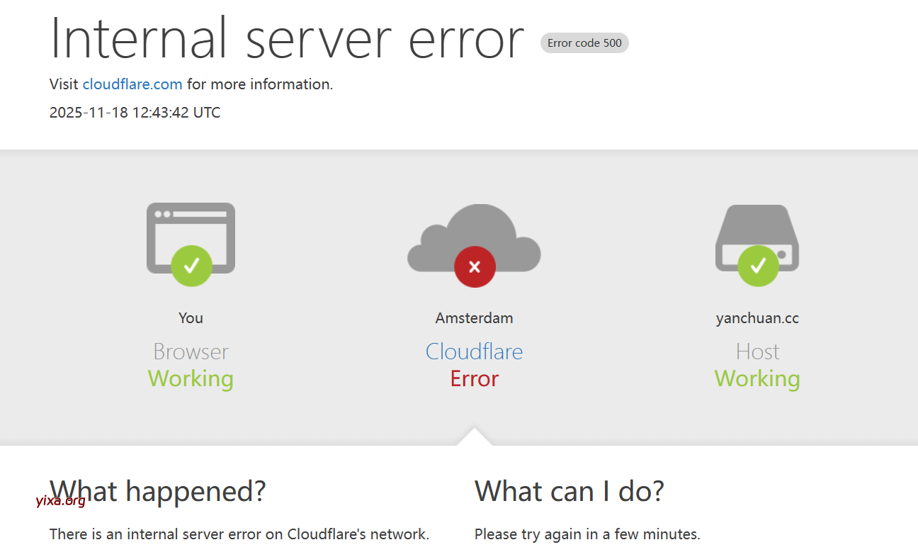 cloudflare服务无法使用